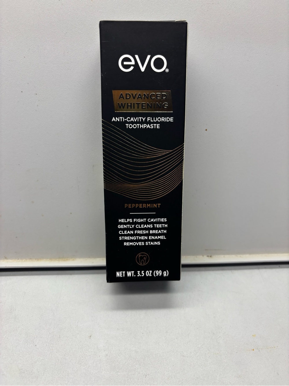 Evo Advanced Whitening Peppermint Toothpaste - Black 3.5oz